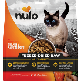 Nulo Grain-Free Freeze-Dried Raw Cat Food, Chicken & Salmon