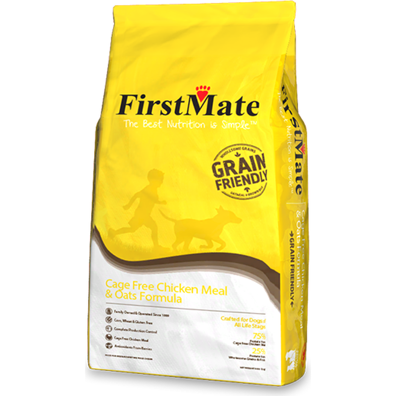 FirstMate Grain Friendly Dry Dog Food, Chicken & Oats image number null