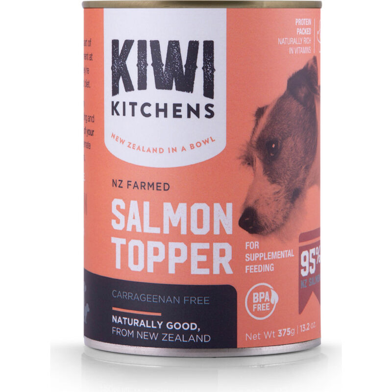 Kiwi Kitchens Canned Dog Food Topper, Salmon, 13.2-oz image number null