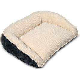 Huggle Hounds Scout Perfect Bolster Bed, Steel Blue, Small