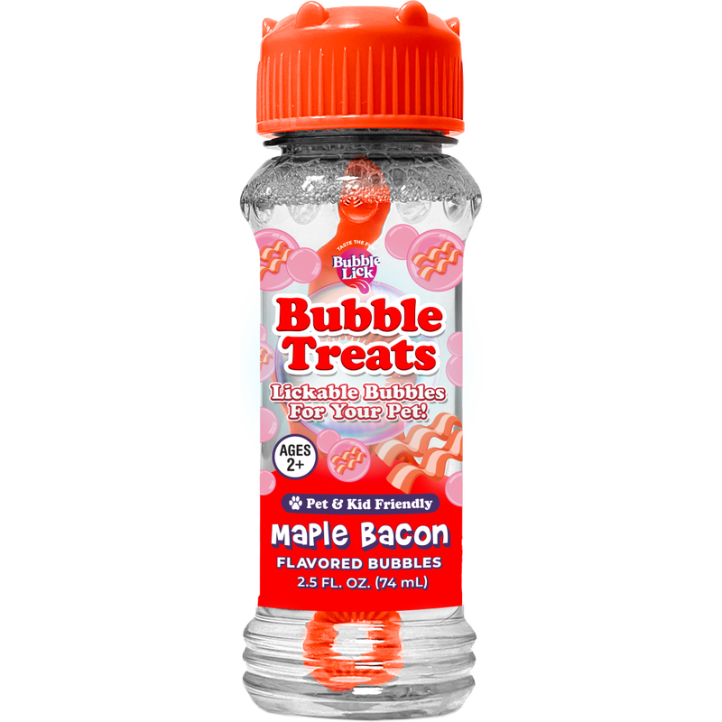 BubbleLick Flavored Dog Bubbles, Maple Bacon, 2.5-oz image number null