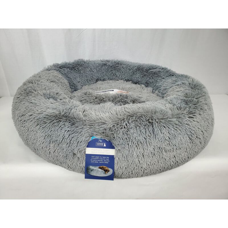 Arlee Pet Products Donut Dog Bed, Grey, 30-in image number null