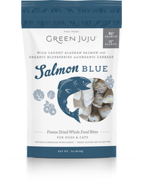 Green Juju Freeze-Dried Dog & Cat Food Topper, Salmon Blue
