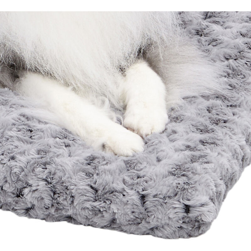 Midwest Quiet Time Ombre Swirl Dog & Cat Bed, Grey image number null