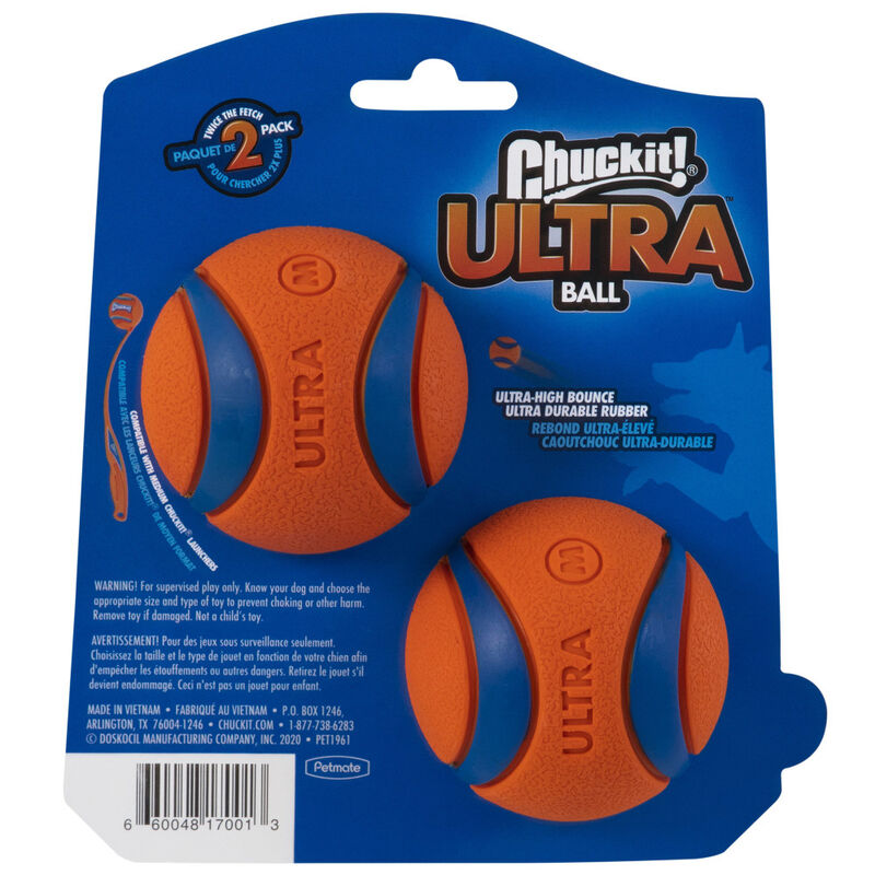 Chuckit! Ultra Ball Dog Toy, Medium, 2-pack image number null