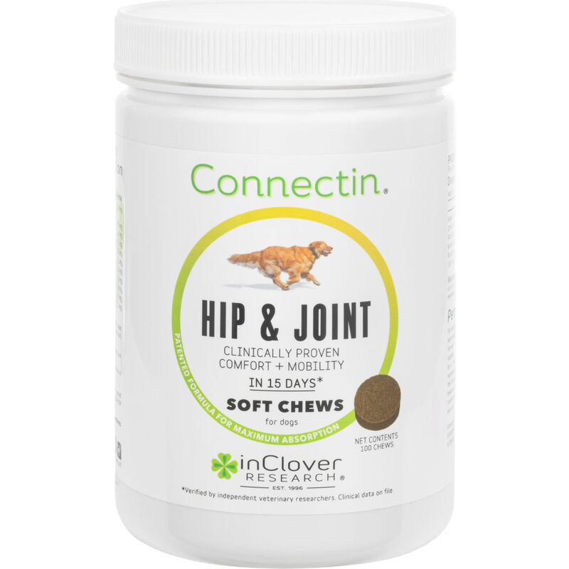 InClover Connectin Hip & Joint Soft Chews Dog Supplement, 100-count image number null