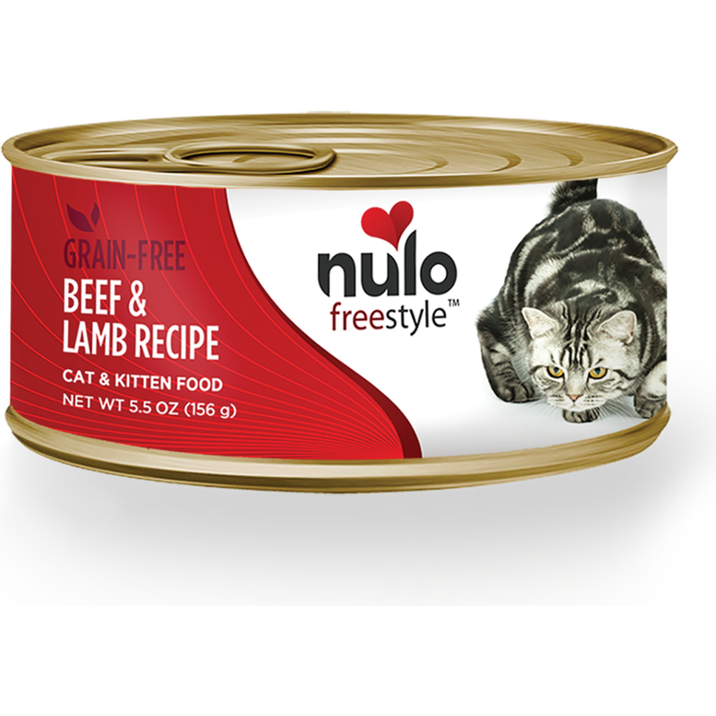 Nulo Freestyle Grain-Free Canned Cat Food, Pate, Beef & Lamb, 5.5-oz image number null