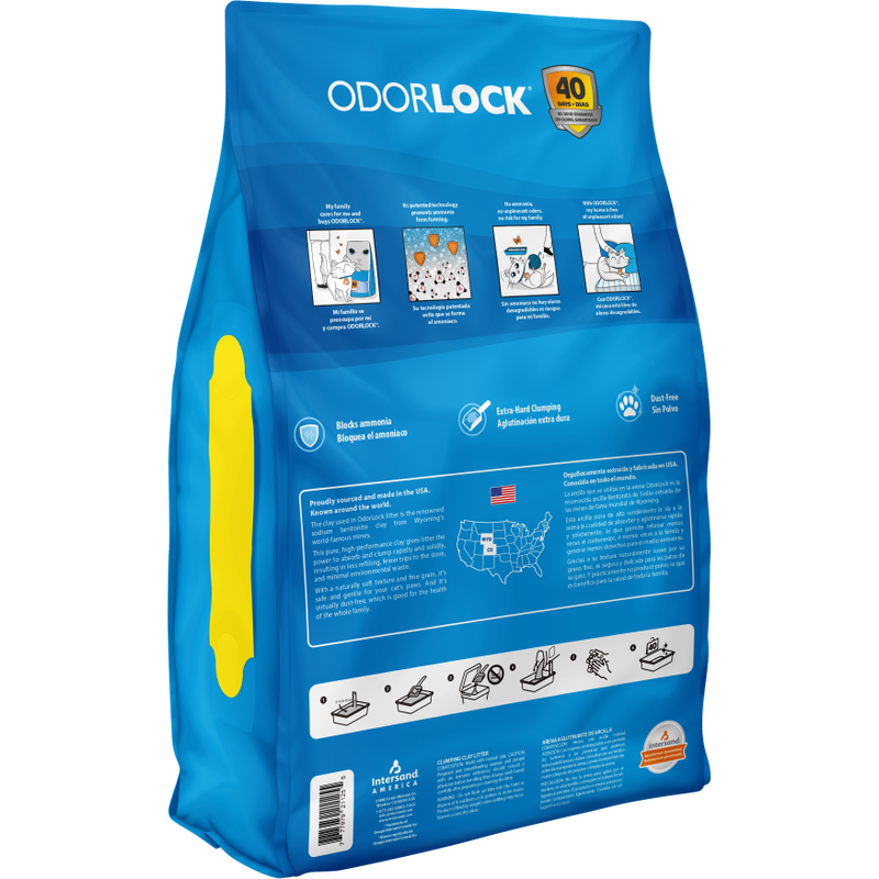 Intersand Odor Lock Clumping Cat Litter, Unscented, 25-lb image number null