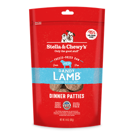 Stella & Chewy's Dinner Patties Raw Freeze-Dried Dog Food, Dandy Lamb