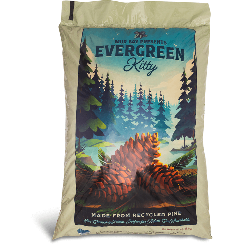 Mud Bay Evergreen Kitty Pine Cat Litter image number null