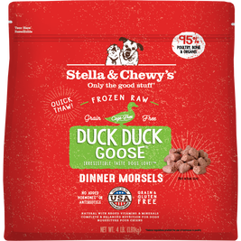 Stella & Chewy's Dinner Morsels Raw Frozen Dog Food, Duck Duck Goose