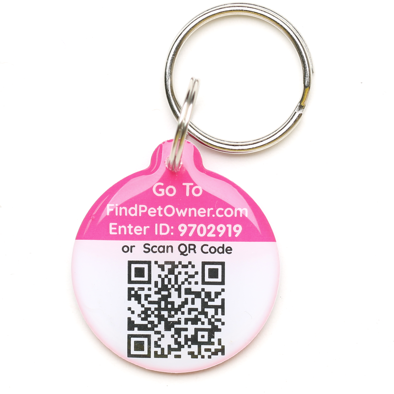 SmartLink Hanging Pet ID Tag, Pink image number null