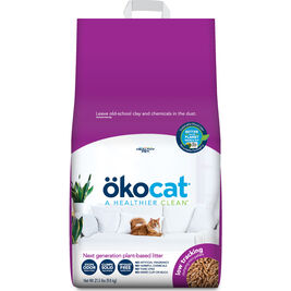 Healthy Pet Okocat Clumping Wood Cat Litter, Less Mess