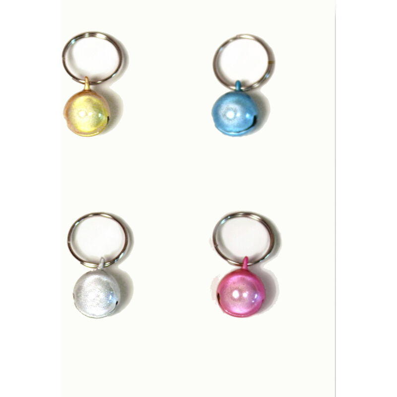 Goli Design Purrly Bells Cat Collar Bell, Blue image number null