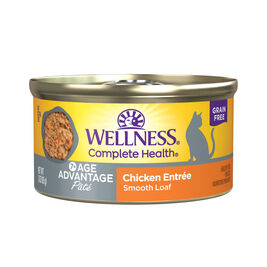 Wellness Complete Health Pate Canned Cat Food, Age Advantage, Chicken