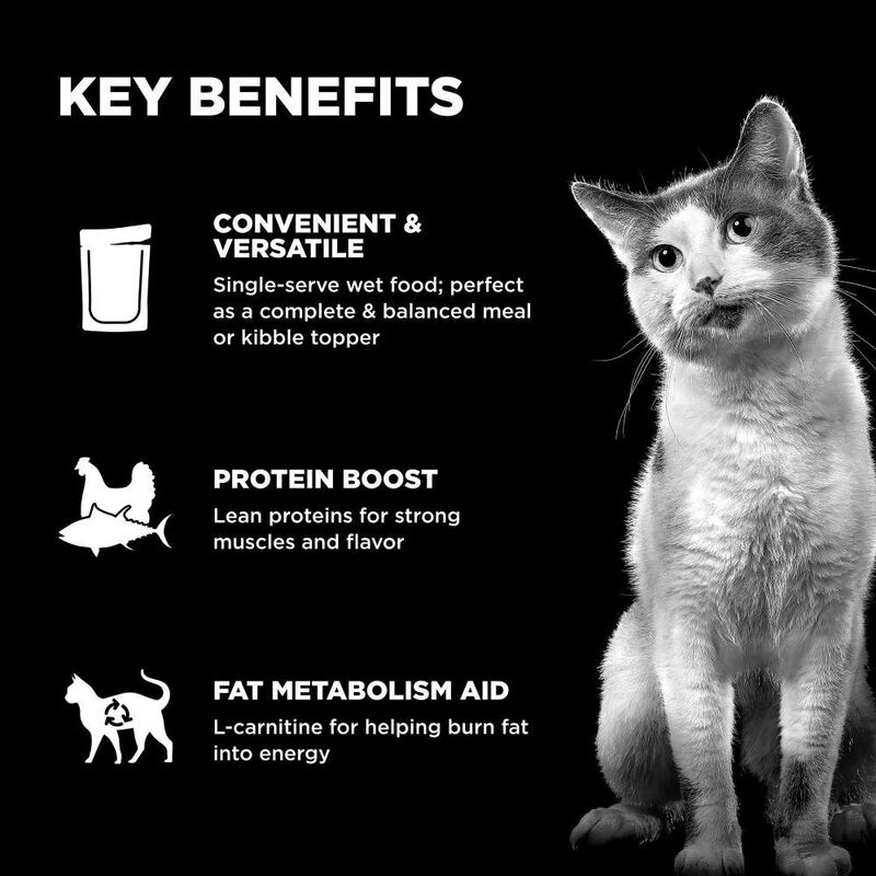 Go! Solutions Booster Wet Cat Food Topper, Weight Management, Minced Chicken & Tuna with Gravy, 2.5-oz image number null