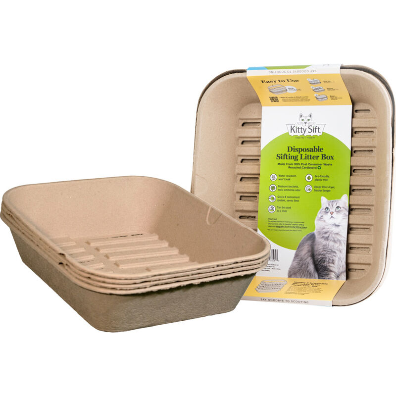 Worldwise Kitty Sift Disposable Sifting Cat Litter Box, Large image number null