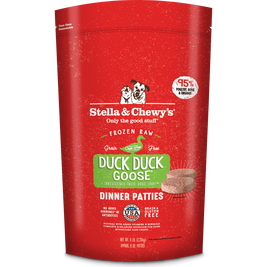 Stella & Chewy's Dinner Patties Raw Frozen Dog Food, Duck Duck Goose