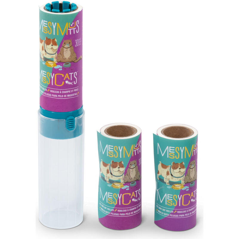 Messy Mutts Pet Hair Lint Roller, 6.8-in image number null