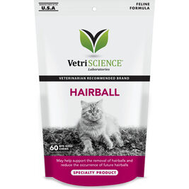 VetriScience Hairball Soft Chews Cat Supplement, 60-count