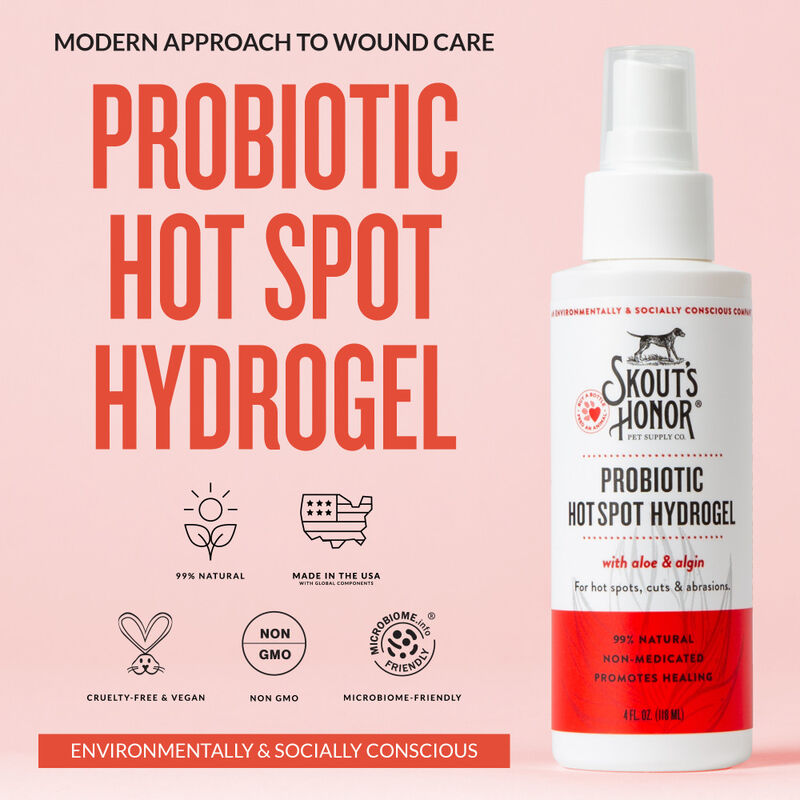 Skout's Honor Probiotic Pet Hot Spot Hydrogel, 4-oz image number null