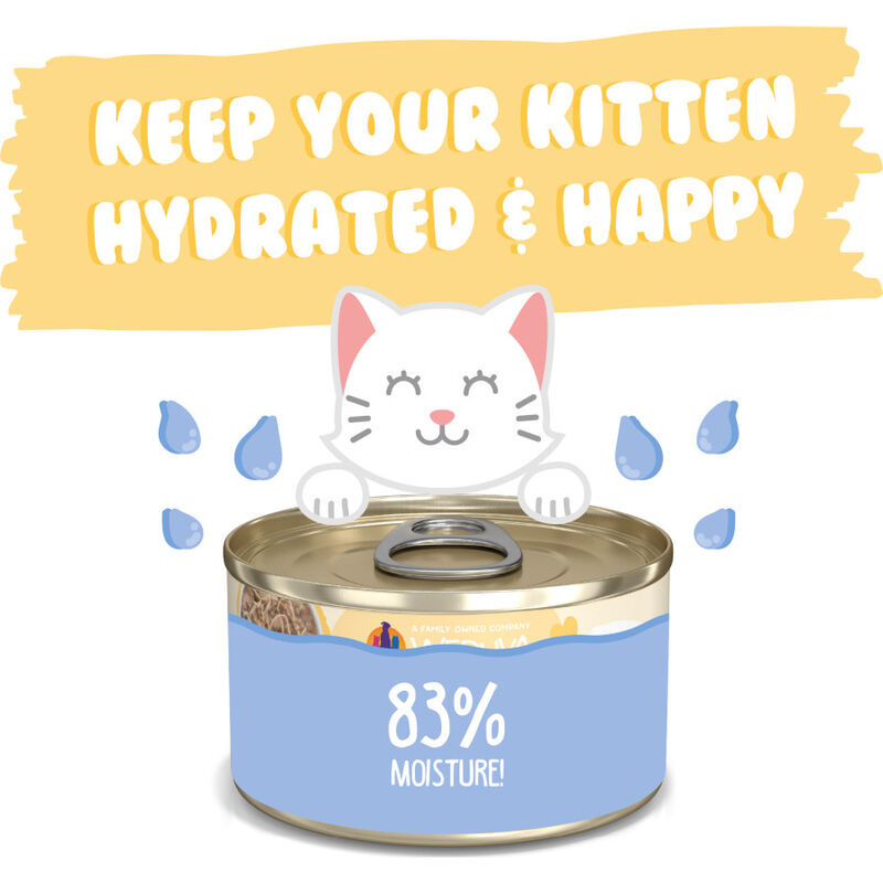 Weruva Kitten Canned Cat Food, Chicken Au Jus, 3-oz image number null