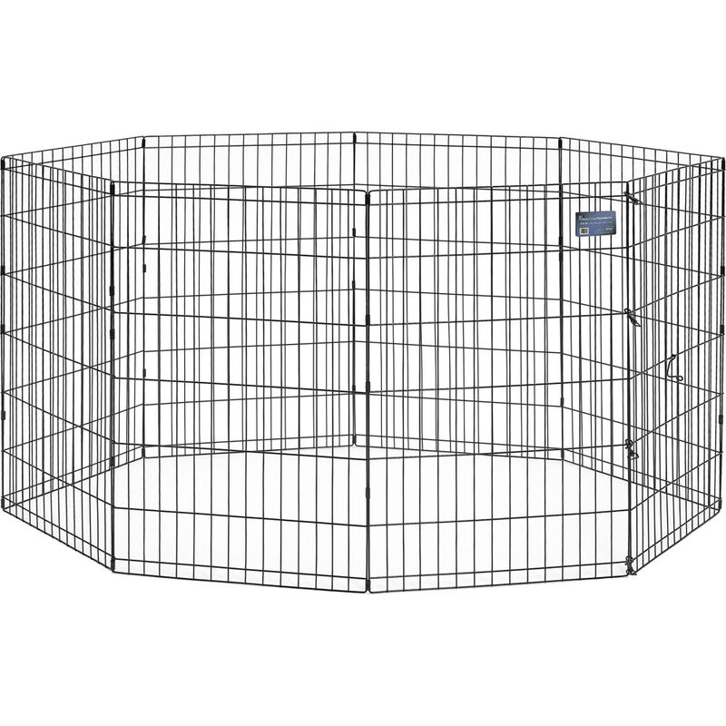 MidWest Contour Exercise Pen with Door, Black image number null