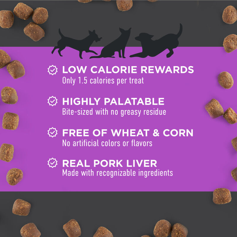 Cloud Star Tricky Trainers Soft & Chewy Dog Treats, Mini Liver, 5-oz image number null