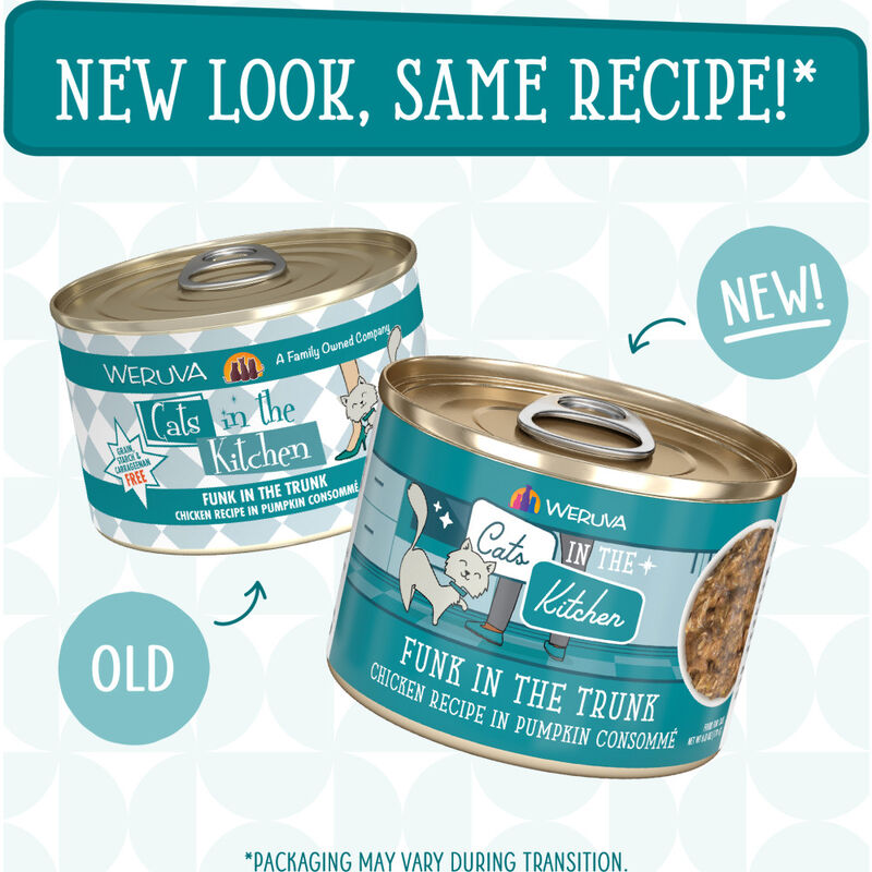 Cats in the Kitchen Originals Canned Cat Food, Funk In The Trunk, Chicken & Pumpkin, 6-oz image number null