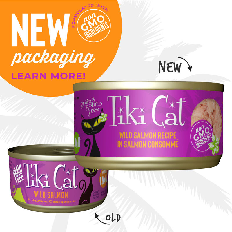 Tiki Cat Luau Canned Cat Food, Wild Salmon image number null