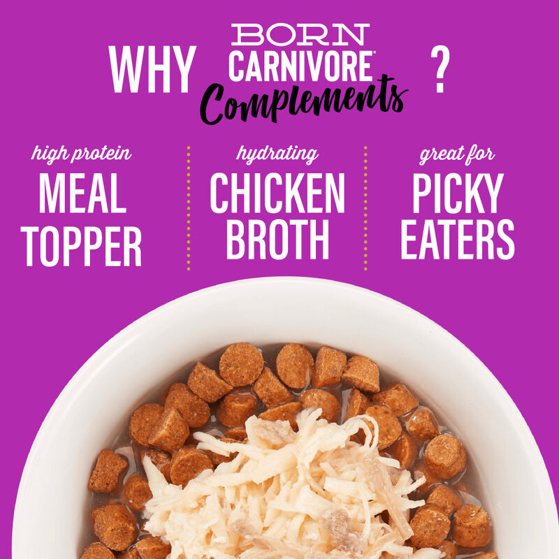 Tiki Cat Born Carnivore Complements Wet Cat Food Topper, Chicken & Duck, 2.1-oz image number null