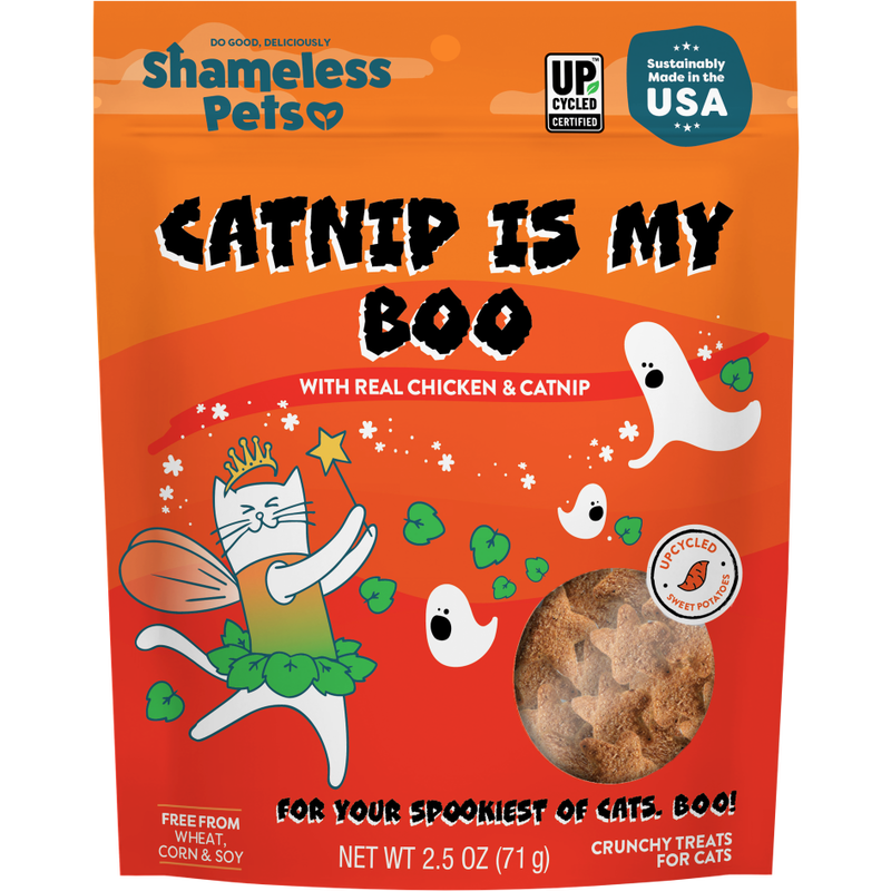 Shameless Pets Catnip Is My Boo Cat Treats, Chicken & Catnip, 2.5-oz image number null