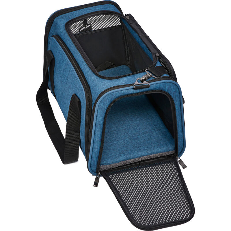 MidWest Duffy Expandable Pet Carrier, Blue, Large image number null