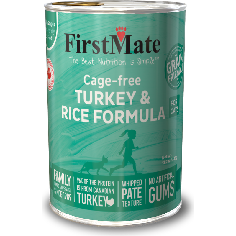 FirstMate Grain Friendly Canned Cat Food, Turkey & Rice image number null