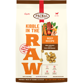 Primal Kibble in the Raw Freeze-Dried Dog Food, Beef