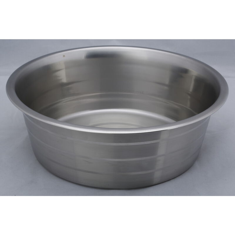 Indipets Standard Dog Bowl, Silver Striped image number null