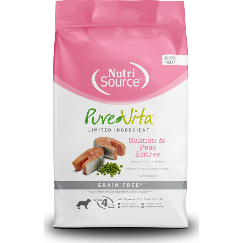 PureVita Limited Ingredient Grain Free Dry Dog Food, Salmon & Peas image number null