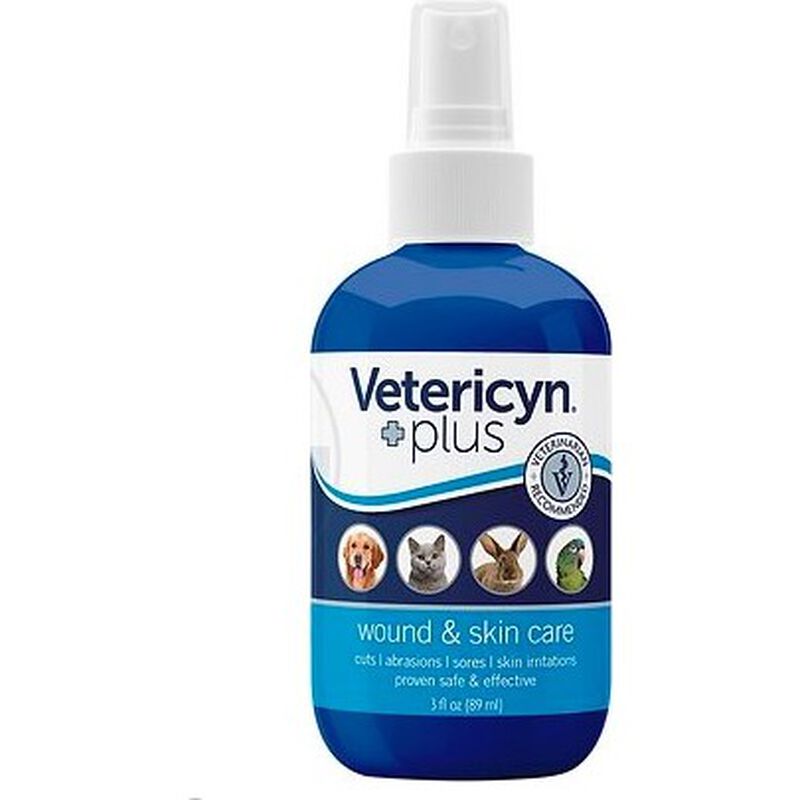 Vetericyn Plus Wound & Skin Care Spray for Pets, 3-oz image number null