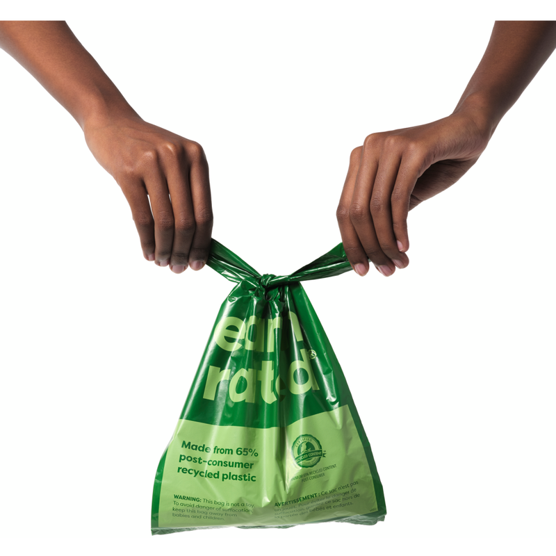 Earth Rated Easy-Tie Dog Poop Bags with Handle, Unscented, 120-count image number null