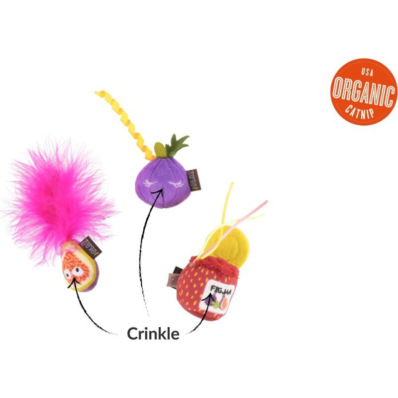 P.L.A.Y. Feline Frenzy Cat Toy, Fig N&rsquo; Whiskers image number null