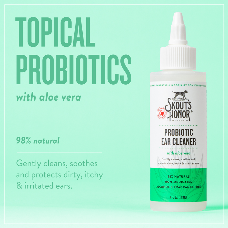 Skout's Honor Probiotic Pet Ear Cleaner, 4-oz image number null
