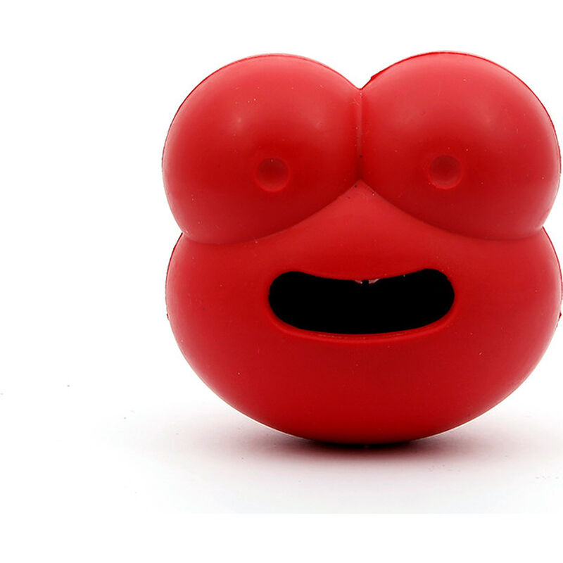 Frogg Rubber Treat-Dispensing Dog Toy, Robert, Red, 2.8-in image number null