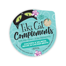 Tiki Cat Born Carnivore Complements Cat Food Topper, Chicken & Salmon, 2.1-oz