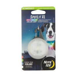 Nite Ize SpotLit Rechargeable LED Dog Collar Light, Disc-O Select