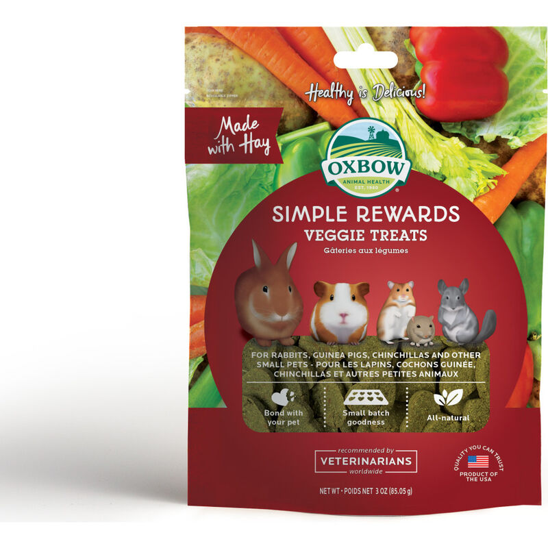 Oxbow Simple Rewards Veggie Small Animal Treats, 3-oz image number null