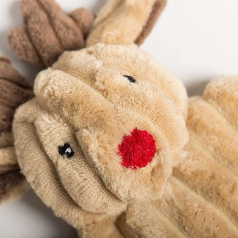 HuggleHounds Holiday HuggleFlatties Dog Toy, Small, Assorted image number null