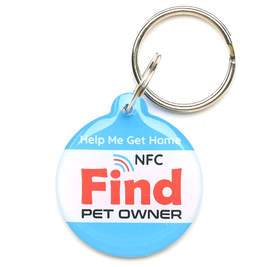 SmartLink Hanging Pet ID Tag, Blue
