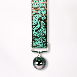 Goli Design Flora & Fauna Reflective Cat Collar, Turquoise