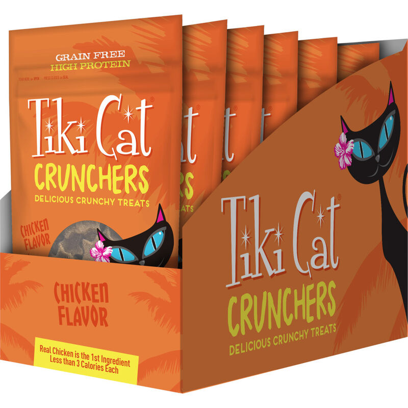 Tiki Cat Crunchers Baked Cat Treats, Chicken, 2-oz image number null