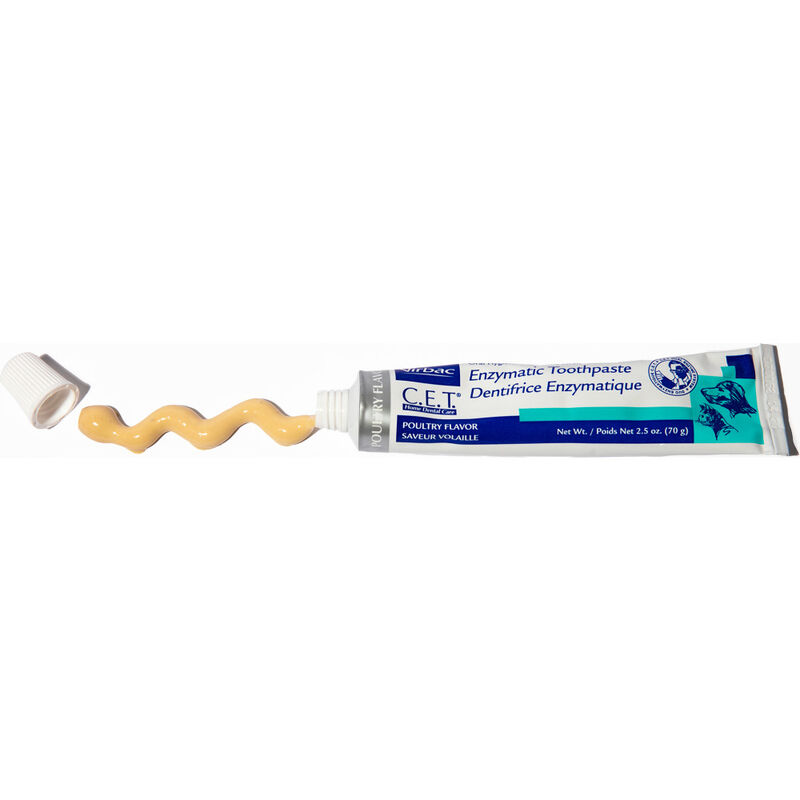 Virbac C.E.T. Enzymatic Dog & Cat Toothpaste, Poultry Flavor, 70-g image number null